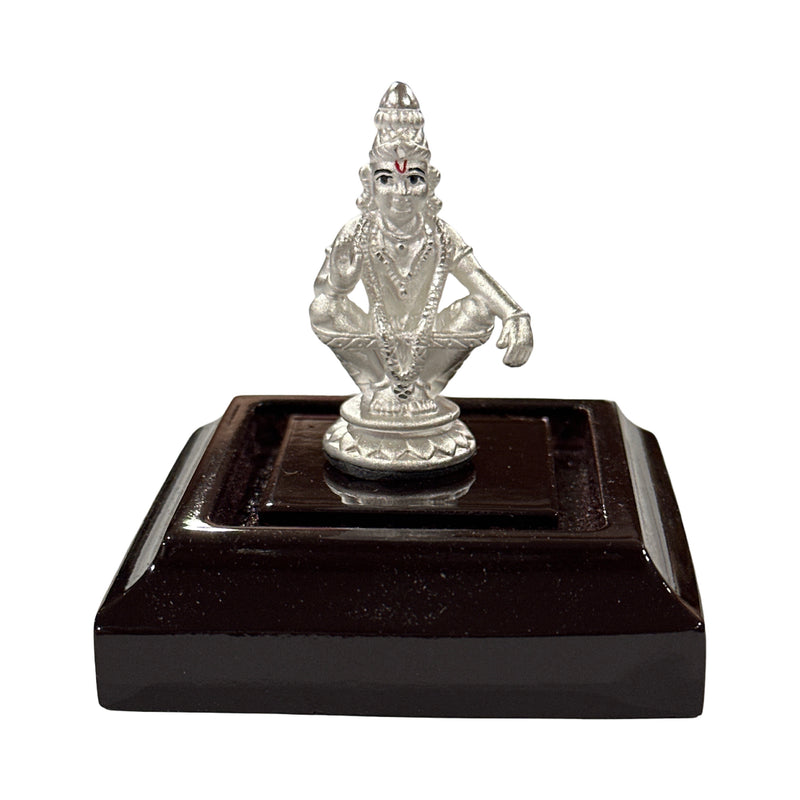 999 Pure Silver Lord AYYAPPA (Sabarimala) – 1.5-Inch-Tall Statue / Murti (Figurine