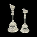 925 Sterling Silver Hallmarked Nandi Handle Puja Bell - Style