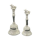925 Sterling Silver Hallmarked Nandi Handle Puja Bell - Style