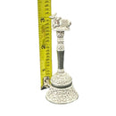 925 Sterling Silver Hallmarked Nandi Handle Puja Bell - Style