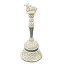 925 Sterling Silver Hallmarked Nandi Handle Puja Bell - Style