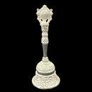 925 Sterling Silver Hallmarked Shankh Handle Puja Bell - Style