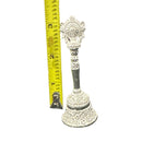 925 Sterling Silver Hallmarked Shankh Handle Puja Bell - Style