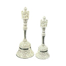 925 Sterling Silver Hallmarked Garuna Handle Puja Bell - Style