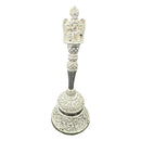 925 Sterling Silver Hallmarked Garuna Handle Puja Bell - Style