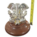 999 Pure Silver BIG Ganesh / Ganpathi 3.0-inch Tall idol / Statue / Murti (Figurine