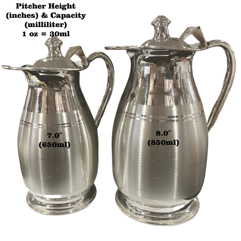 999 Pure Silver Hallmarked Water Pitcher (Jug) - Style