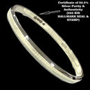 925 Sterling Silver Certified (Hallmarked) Punjabi / Sikh Men Kada