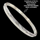 925 Sterling Silver Certified (Hallmarked) Punjabi / Sikh Men Kada