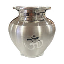 999 Pure Silver Hallmarked OM Puja Kalash - Style
