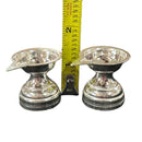 925 Sterling Silver One Star Hallmarked Diya (Kundulu / Vilakku) Pair
