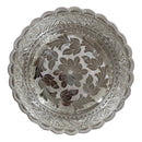 925 Sterling Silver Designer Hallmarked Puja Plate with Elephant Stand - Style