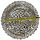 925 Sterling Silver Designer Hallmarked Puja Plate with Elephant Stand - Style