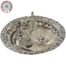 925 Sterling Silver 5.0 inch Small Puja Set- 5.0" Set