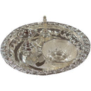 925 Sterling Silver 5.0 inch Small Puja Set- 5.0" Set