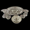 925 Sterling Silver Hallmarked 5.5 inch Small Puja Set - 5.5" Set