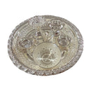 925 Sterling Silver Hallmarked 5.5 inch Small Puja Set - 5.5" Set