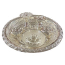 925 Sterling Silver Hallmarked 5.5 inch Small Puja Set - 5.5" Set