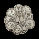 999 Pure Silver Ganesha Lakshmi / Laxmi 10 Gram Coins (Pack of 10 Coins) -