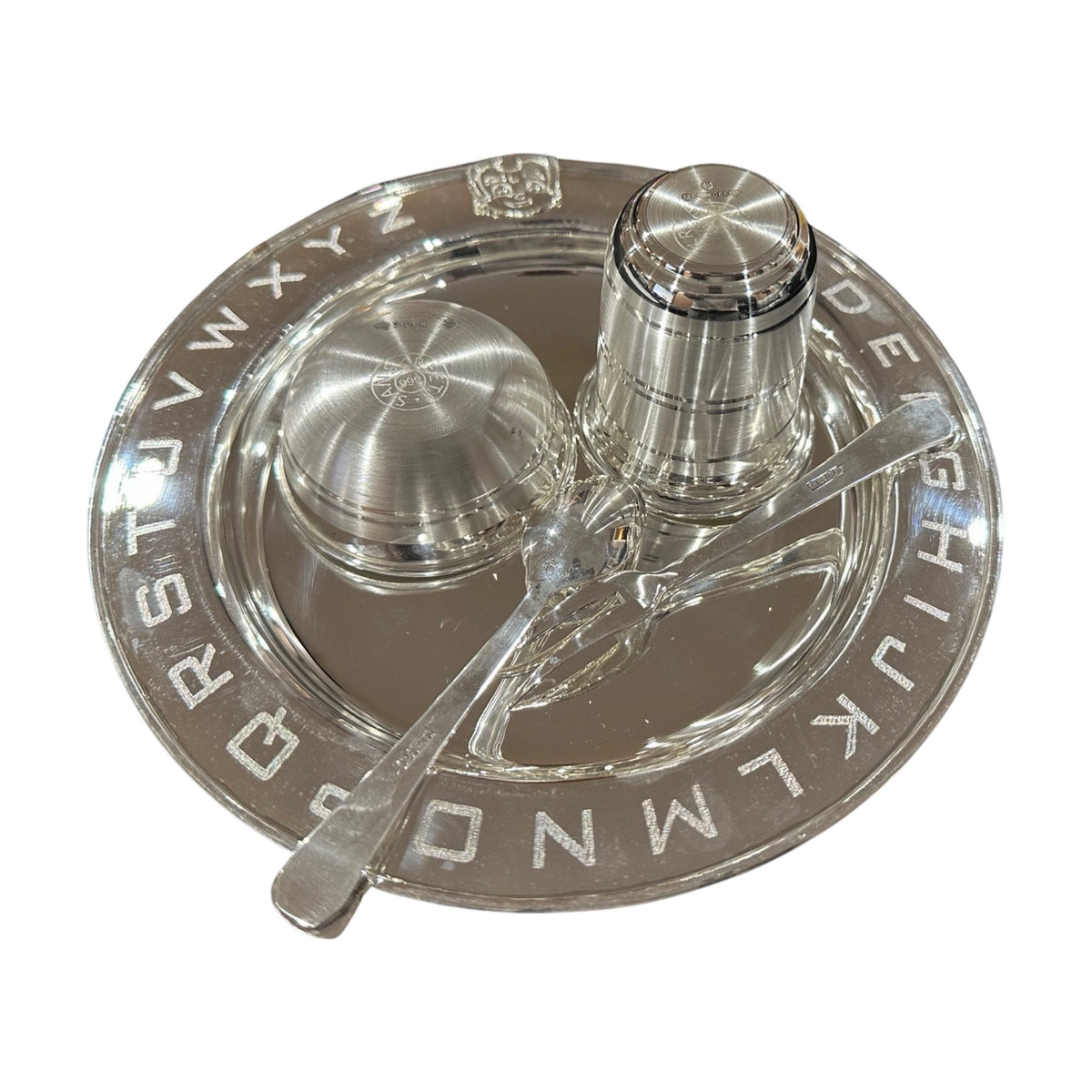 999 Pure Silver 7.0 Inch Hallmarked Hallmarked Heavy Alphabet Western