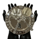 999 Pure Silver 7.0 Inch Hallmarked Hallmarked Heavy Alphabet Western Plate Kids Dinner Set - Set