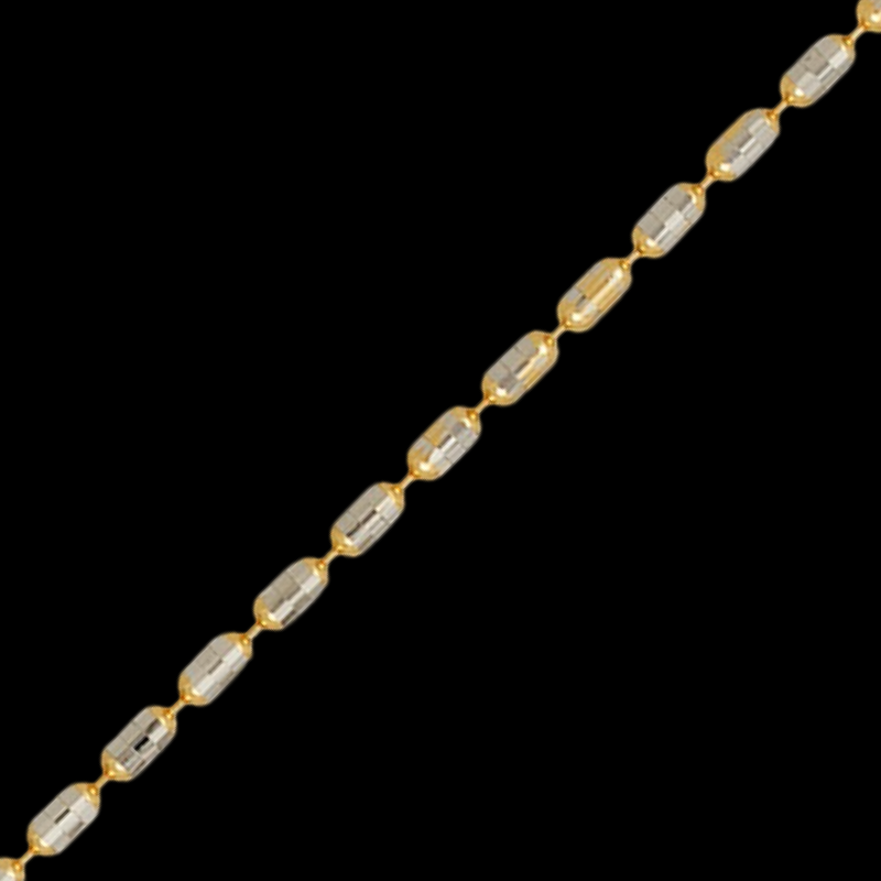 916 Twenty Two Karat (22K) Hallmarked Gold 1.2MM Designer Ball Chain - Design