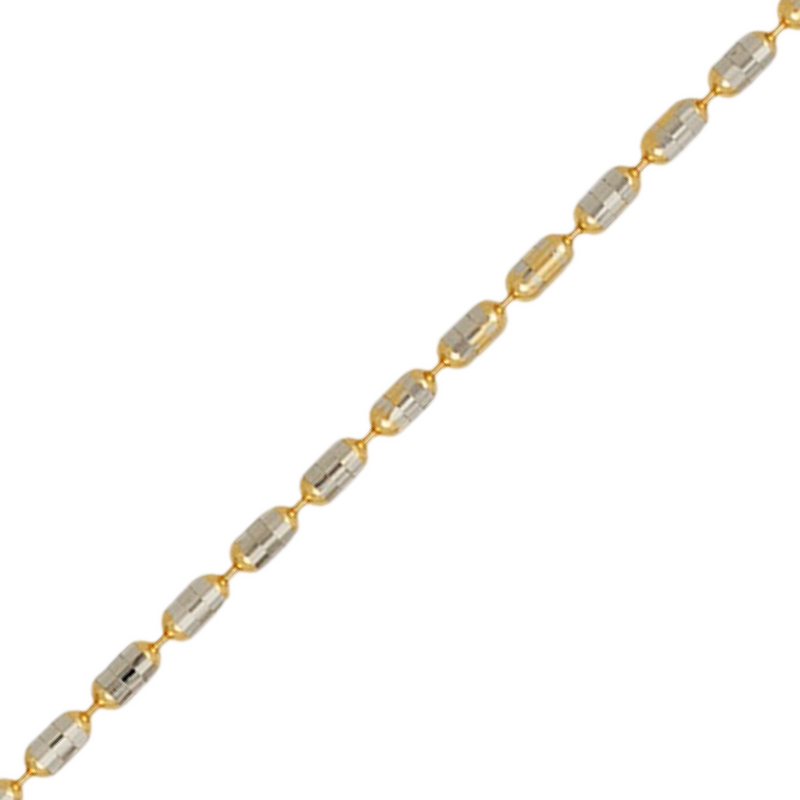 916 Twenty Two Karat (22K) Hallmarked Gold 1.2MM Designer Ball Chain - Design