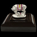 999 Pure Silver Kamdhenu Cow Statue - 1.0-inch Tall Idol / Murti (Figurine