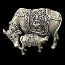 925 Sterling Silver Govt. Certified (Hallmarked) Solid Kamdhenu Cow  - 1.75-inch Tall (Figurine