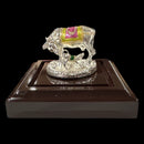999 Pure Silver Kamdhenu Cow Statue - 2.5-inch Tall Idol / Murti (Figurine