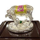 999 Pure Silver Kamdhenu Cow Statue - 2.5-inch Tall Idol / Murti (Figurine