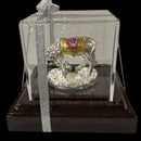 999 Pure Silver Kamdhenu Cow Statue - 2.5-inch Tall Idol / Murti (Figurine