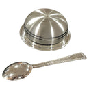 999 Pure Silver Hallmarked Anna Prasanam Bowl & Spoon Set