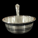 999 Pure Silver Hallmarked Anna Prasanam Bowl & Spoon Set