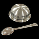 999 Pure Silver Hallmarked Anna Prasanam Bowl & Spoon Set