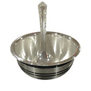 999 Pure Silver Hallmarked Anna Prasanam Bowl & Spoon Set