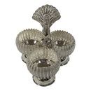 925 Sterling Silver Hallmarked 2.5x2.5 inch Kumkum / Puja bowls Three Pot Set  - 2.5x2.5x2 Style