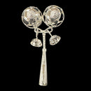 925 Sterling Silver Hallmarked Baby Rattle – Traditional Tinkling Toy (Jhunjhuna / Bomma)