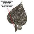 925 Sterling Silver Hallmarked Betel Leaf & Nut (Paan Supari / Thambool) Set