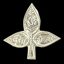 750 Silver Religious 1.5-inch Bel Patra / Bilva Leaves  Set (Pack of 54 Leaves)