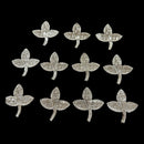 750 Silver Religious 2.0 inch Bel Patra / Bilva Leaves (Pack of 11 Leaves) Set