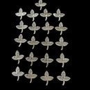 750 Silver Religious 2.0 inch Bel Patra / Bilva Leaves (Pack of 21 Leaves) Set