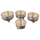 925 Sterling Silver Designer Hallmarked Puja Bowl with Stand - Style