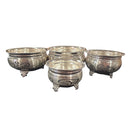 925 Sterling Silver Designer Hallmarked Puja Bowl with Stand - Style