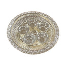 925 Sterling Silver Hallmarked Diwali 4.5 inch Chirag Diya Puja Set