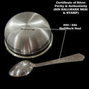 999 Pure Silver Hallmarked 180ml Bowl & Spoon for Kids - Designer Set