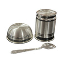 999 Pure Silver Hallmarked 150ml Glass, 120ml Bowl & Spoon Set for Kids - Designer Set
