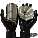 999 Pure Silver Hallmarked 250ml Glass & 180ml Bowl Set - Designer Set