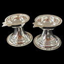 925 Sterling Silver Hallmarked One Star Diya (Kundulu / Vilakku) Pair