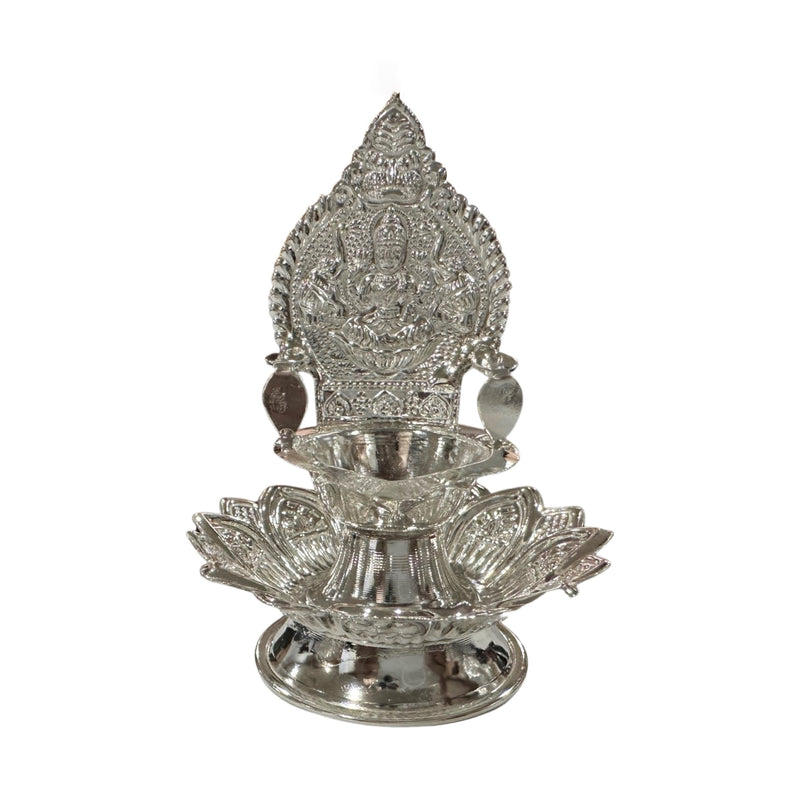 925 Sterling Silver Hallmarked Lotus Kamakshi Deepak (Diya)